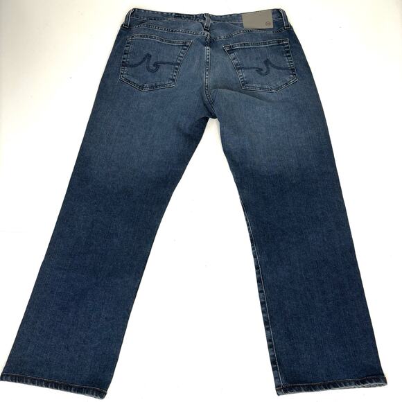 AG Adriana Goldschmeid The Graduate Tailored Leg Dark Wash Jeans 33 x 26 - Picture 10 of 11